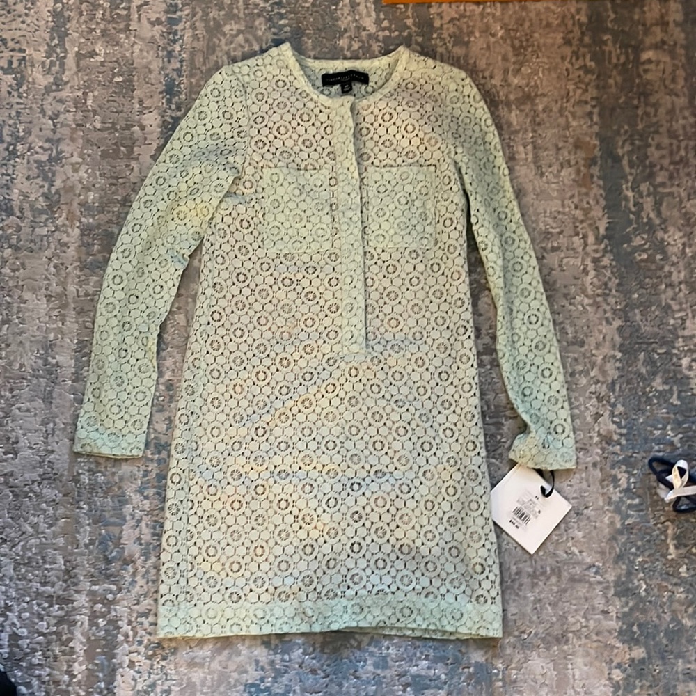 NWT Victoria Beckham x Target Longsleeve Dress in color mint size XS